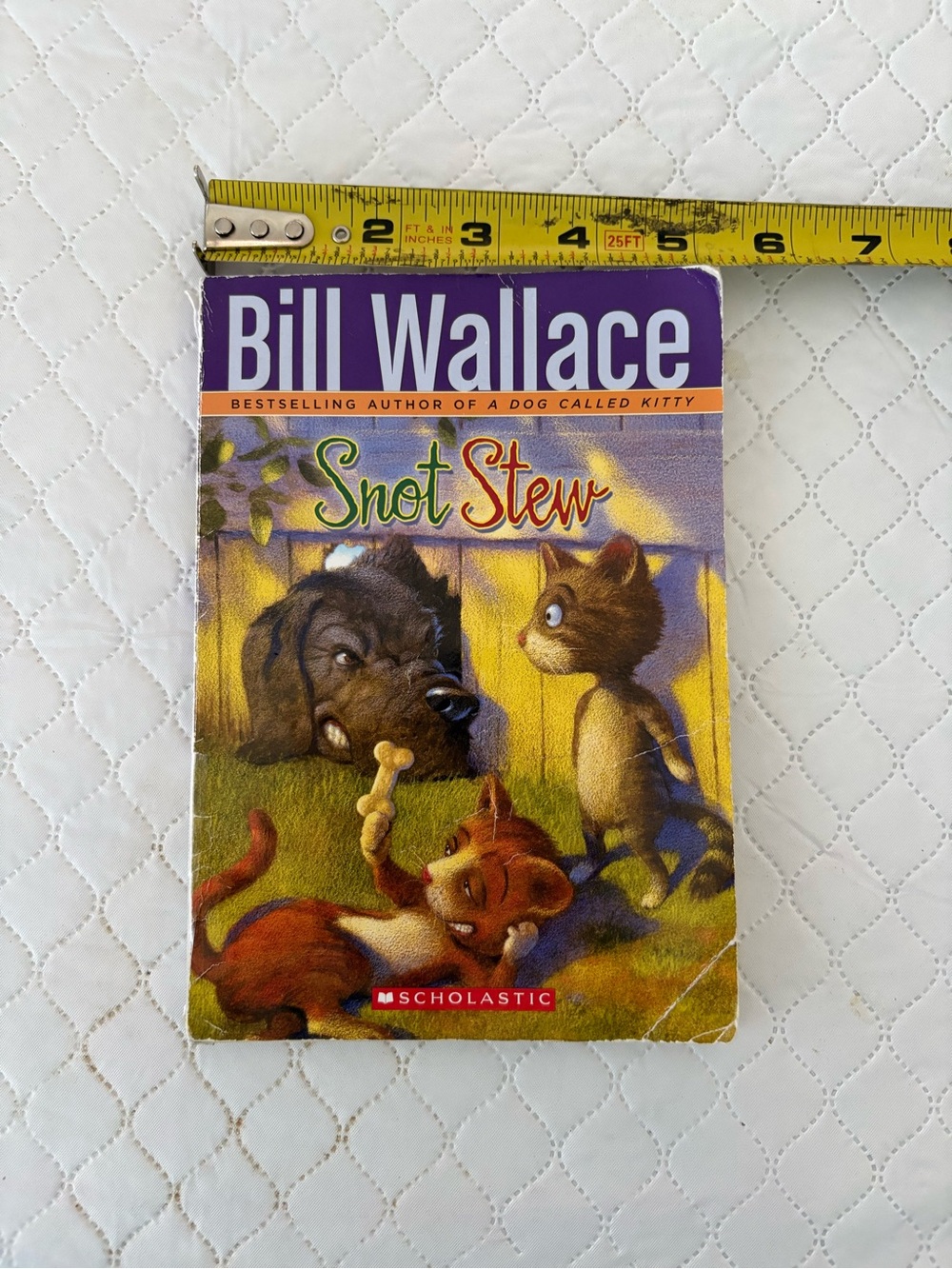 Snot Stew by Bill Wallace Scholastic Paperback book with damage on the spine